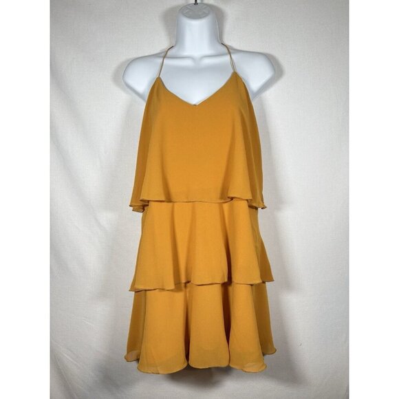 SHOW ME YOUR MUMU Suarez Tassel Harvest Moon Tiered Ruffled Dress Boho Small - Picture 2 of 8